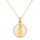 The Historical Fort with Diamonds pendant