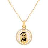 Sheikh Zayed  pendant with Diamonds