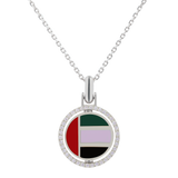 UAE Flag pendant with Diamonds