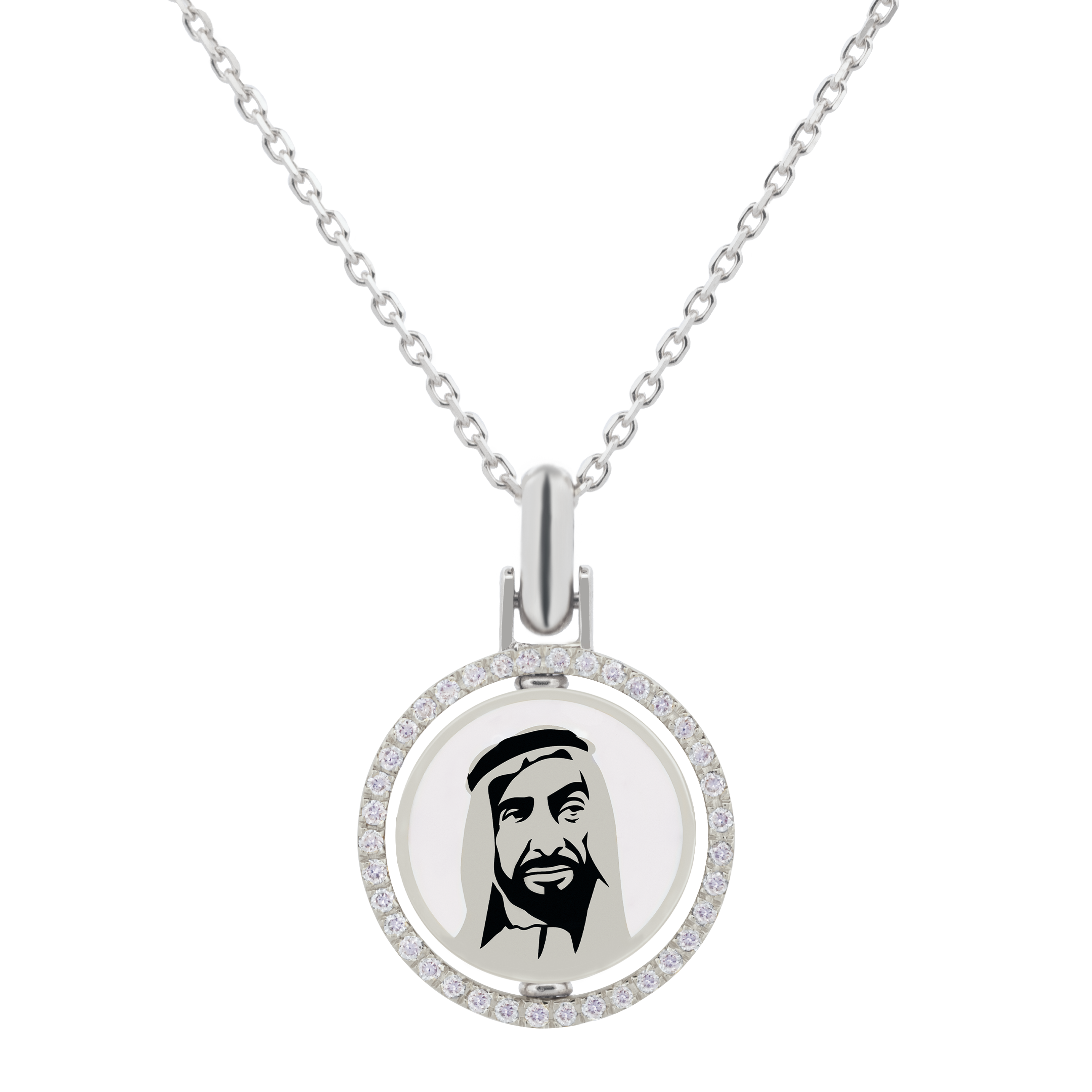 Sheikh Zayed  pendant with Diamonds