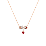 UAE Infinity Heart Diamond Pendant